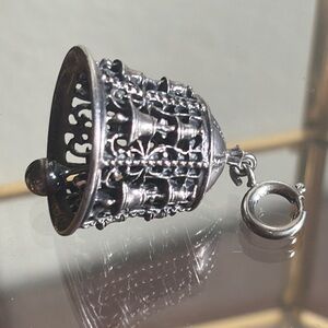 Native Sterling Silver Pendant Bell
